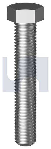 316 stainless steel hex head screw din933: m10 x 75mm - pack of 50