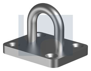 316 stainless steel eye pad oblong: 5 x 30 - pack of 1