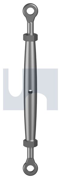 316 stainless steel rigging screw eye to eye:m8 x 155mm - pack of 1