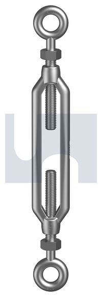 316 stainless steel turn burkle eye to eye:m5 x 70mm - pack of 1