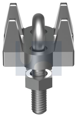 316 stainless steel wire rope grip: 3.2 x m4 - pack of 1